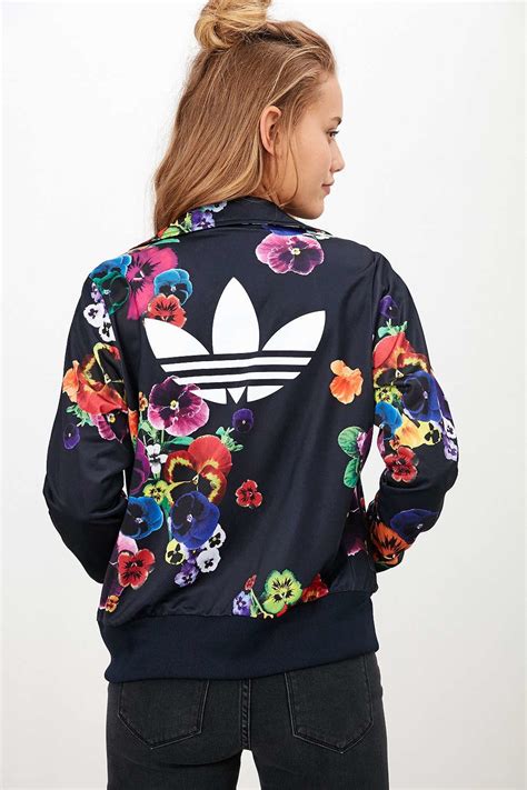 adidas jasje bloemen|Graphics Floral Firebird Track Top .